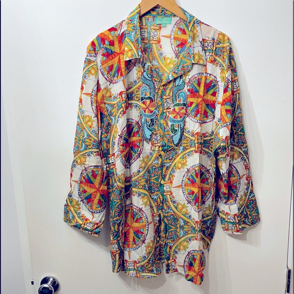 Antica Sartoria mens caftan shirt